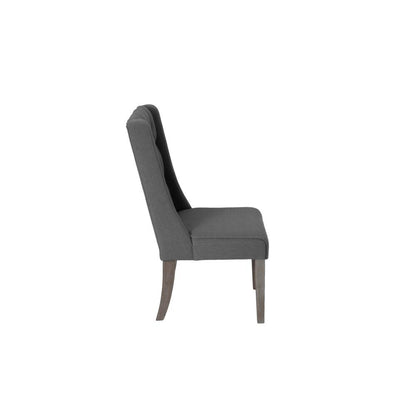 Single Chair, Gray Linen