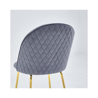 Best Quality Furniture Glass With White Marble Wrap Dining Set And Gray Chairs
