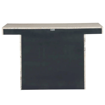 Travertine Sofa Table with Honed Finish and Adjustable Levelers