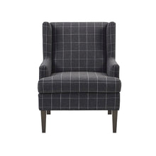 Elegant Gray Accent Chair with Upholstered Seat – Ideal for Any Room