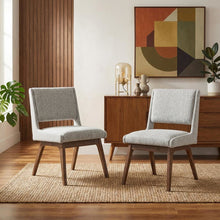 Boerang Dining Side Chair Set of 2 with Boomerang Pattern and Comfortable Design