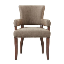 Espresso Arm Dining Chair with Elegant Design and Comfortable Seating