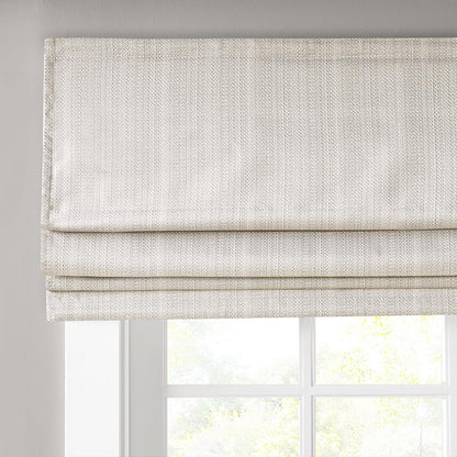 Basketweave Energy Efficient Roman Shade, Belen Kox