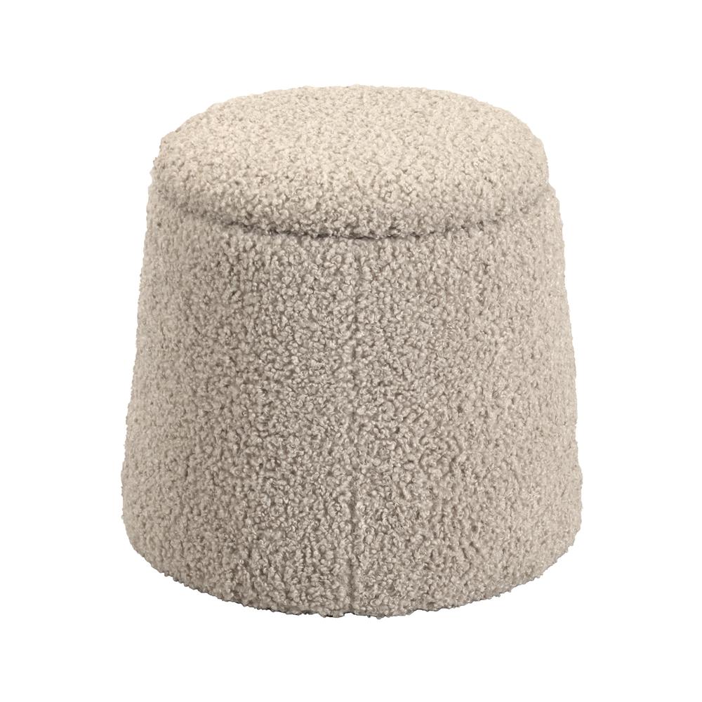 Round Storage Ottoman