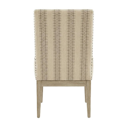 Brown Farmhouse Armchair Set of 2 with Comfortable Design and Sturdy Construction