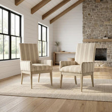Brown Farmhouse Armchair Set of 2 with Comfortable Design and Sturdy Construction
