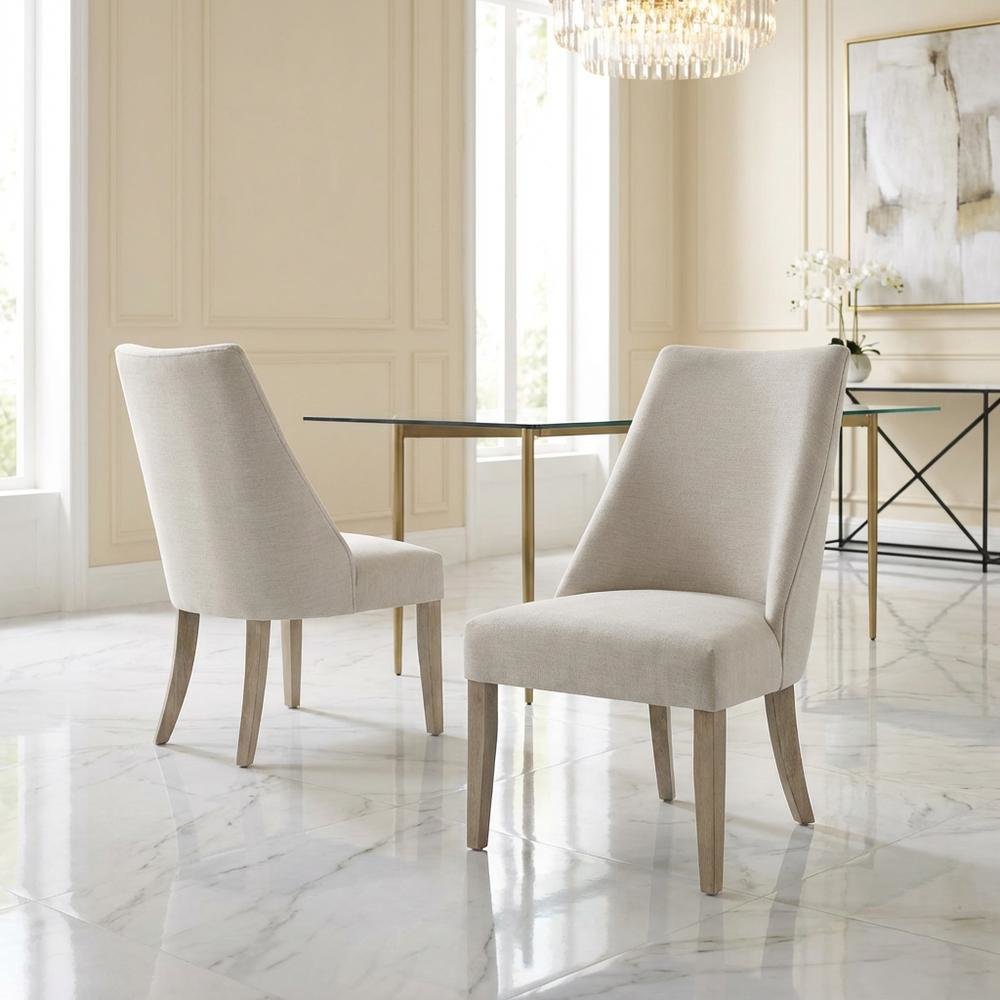 Winfield Dining Chair Set of 2 in Elegant Pattern with Comfortable Seat