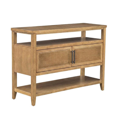 2-Door Storage Console Table with Sturdy Frame and Sleek Design