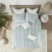 Kara Aqua Cotton Jacquard Comforter Mini Set, Belen Kox