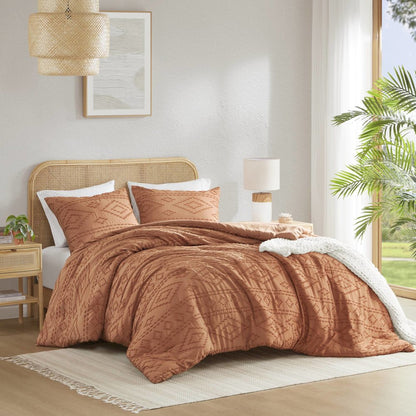 Gigi Comforter Mini Set, Terracotta color