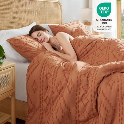Gigi Comforter Mini Set, Terracotta color