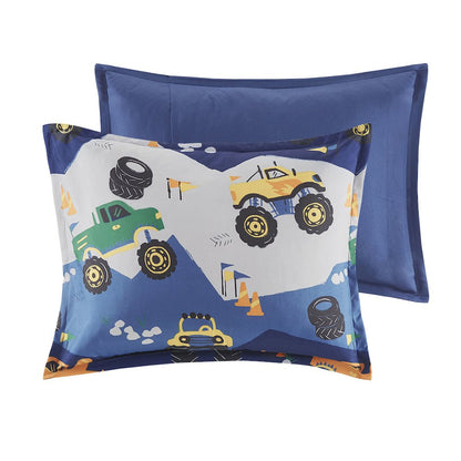 Mi Zone Kids Nash Monster Truck Comforter Set, Belen Kox