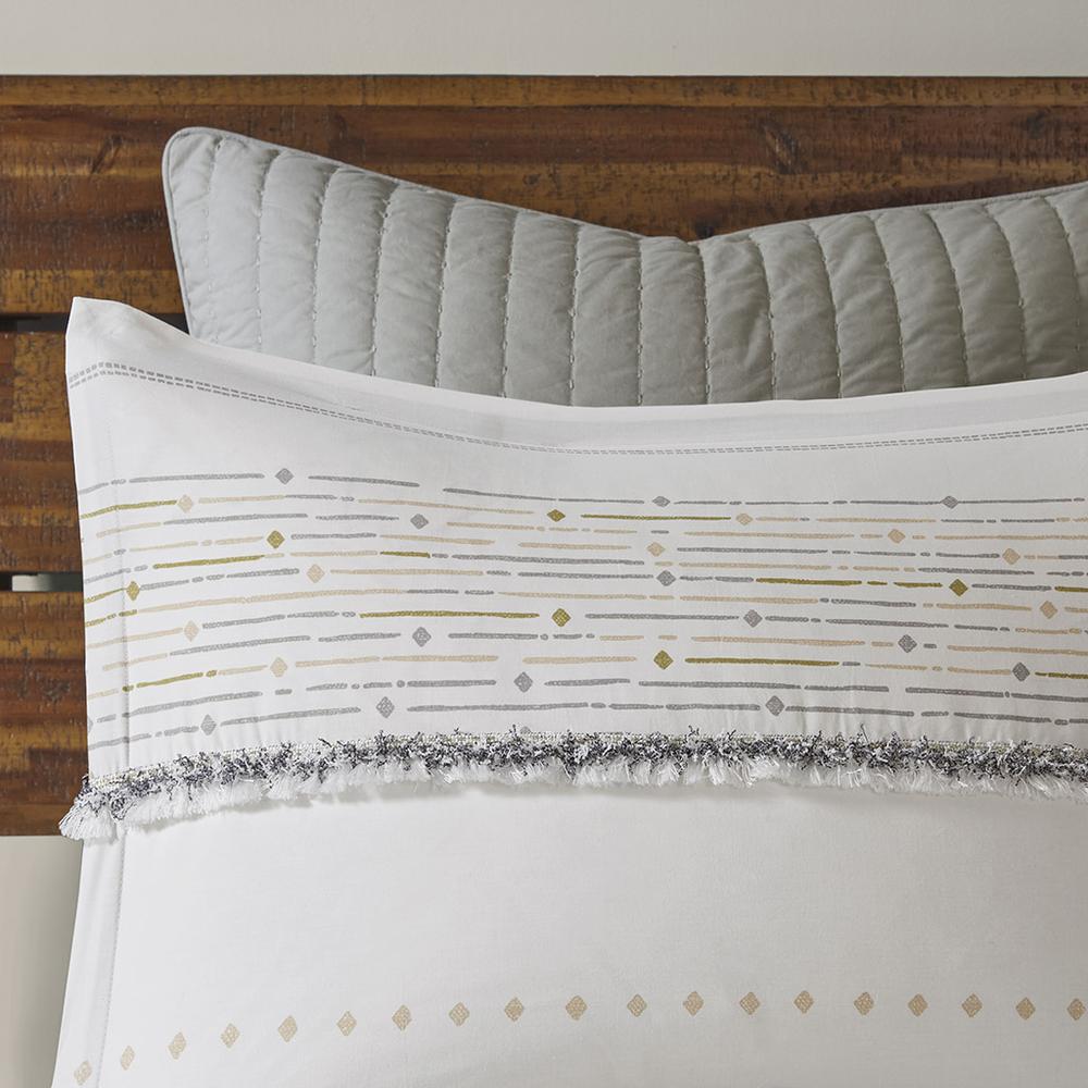 Boho Stripe Tassel Comforter Set, Belen Kox