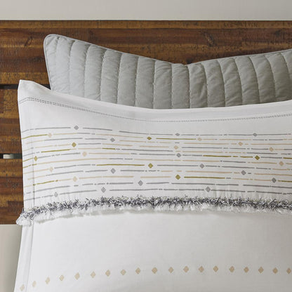 Boho Stripe Tassel Comforter Set, Belen Kox