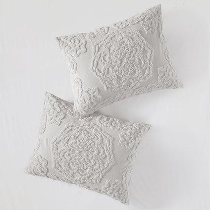 Laetitia Medallion Grey Comforter Set, Belen Kox