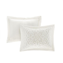 Floral Medallion Tufted White Bedspread Set, Belen Kox