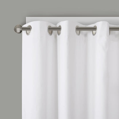 Blue Printed Blackout Window Panel with Foamback Lining, Belen Kox