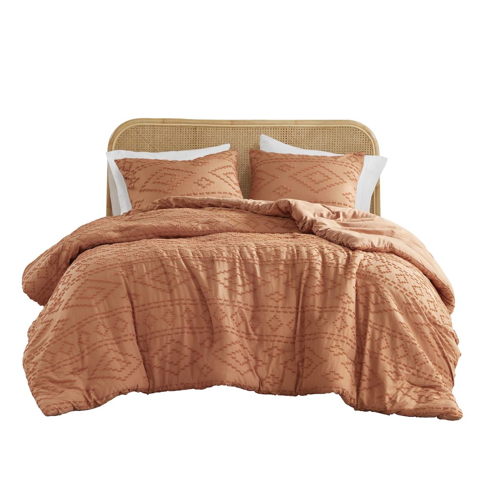 Gigi Comforter Mini Set, Terracotta color