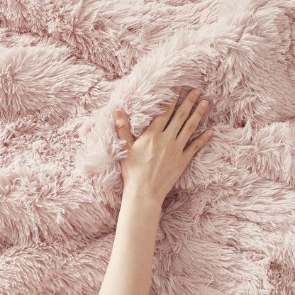 Shaggy Long Fur Comforter Mini Set, Belen Kox