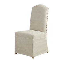 Beige Dining Chairs Set of 2 with Slipcovers, Upholstered Dining Chairs