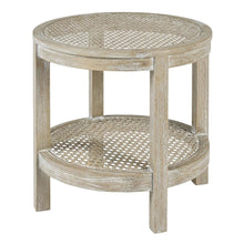 Round Accent Table with Smooth Surface and Sturdy Construction
