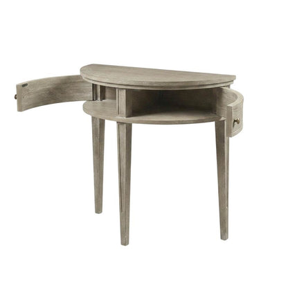 Wooden Storage Console Table with Flat Top and Open Shelf