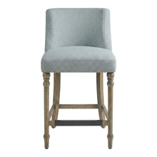 Upholstered Counter Stool with Solid Wood and Plywood Frame for Dining Room, N/A