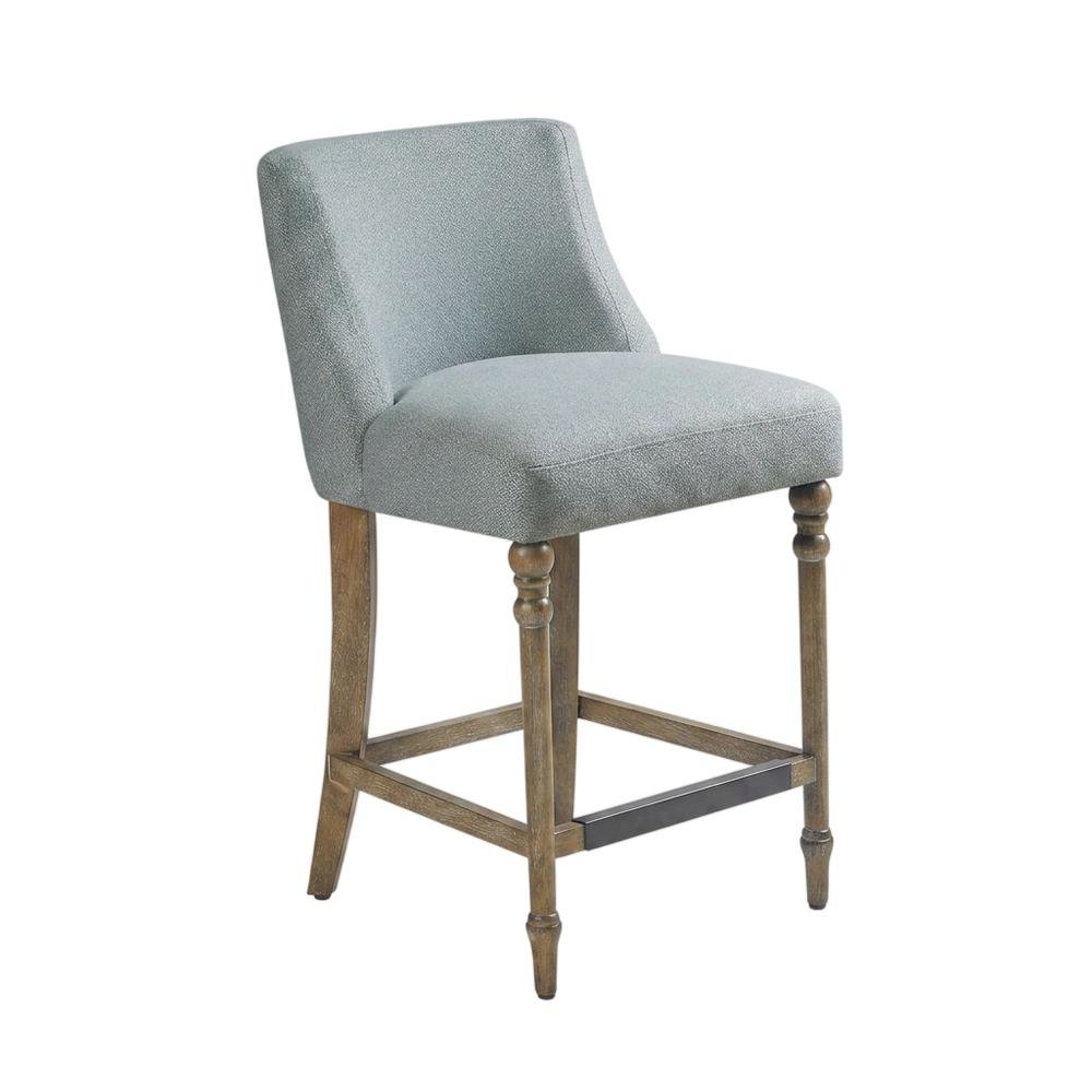 Upholstered Counter Stool with Solid Wood and Plywood Frame for Dining Room, N/A