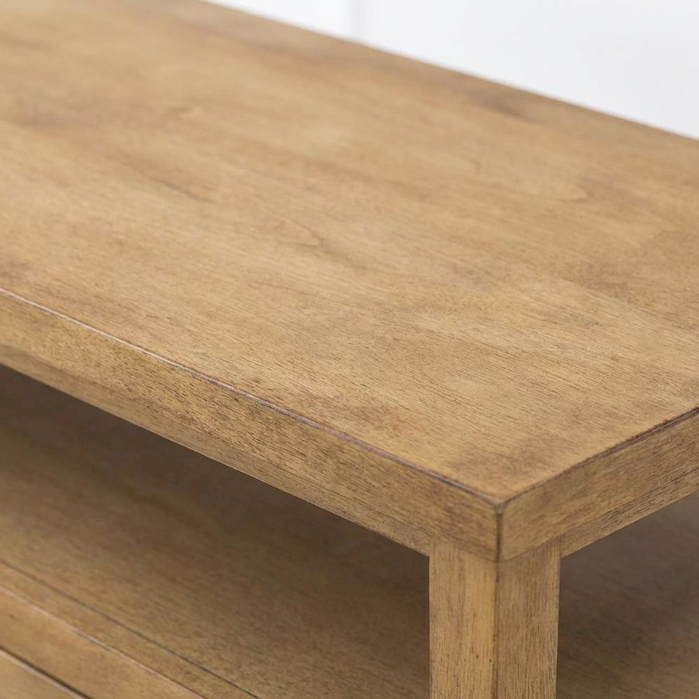2-Door Storage Console Table with Sturdy Frame and Sleek Design