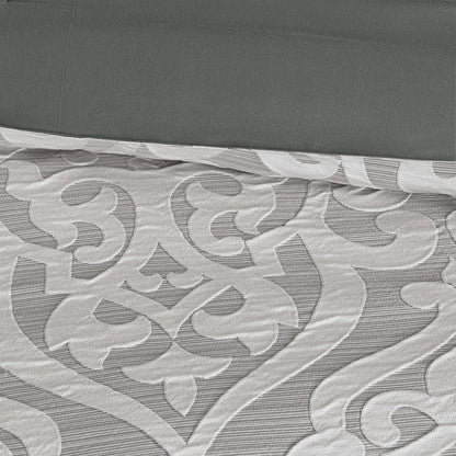 8 Piece Jacquard Comforter Set