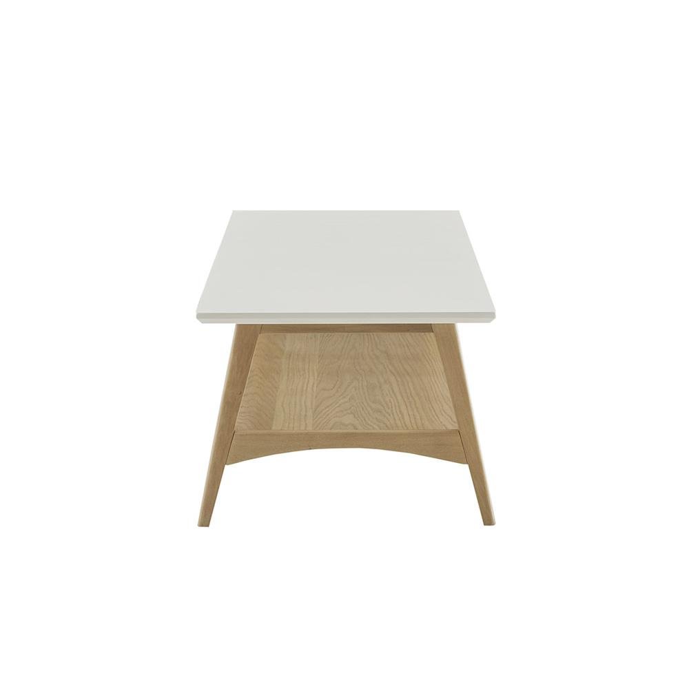 White Mid Century Modern Coffee Table – Stylish Luxury Living Room Piece