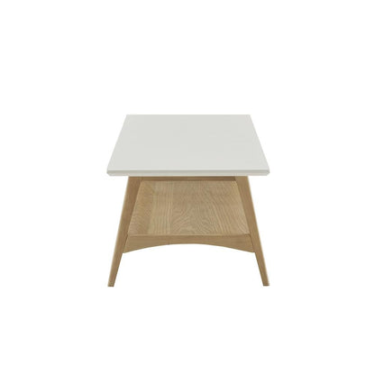 White Mid Century Modern Coffee Table – Stylish Luxury Living Room Piece