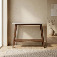 Wooden Console Table with Modern Design and Spacious Surface