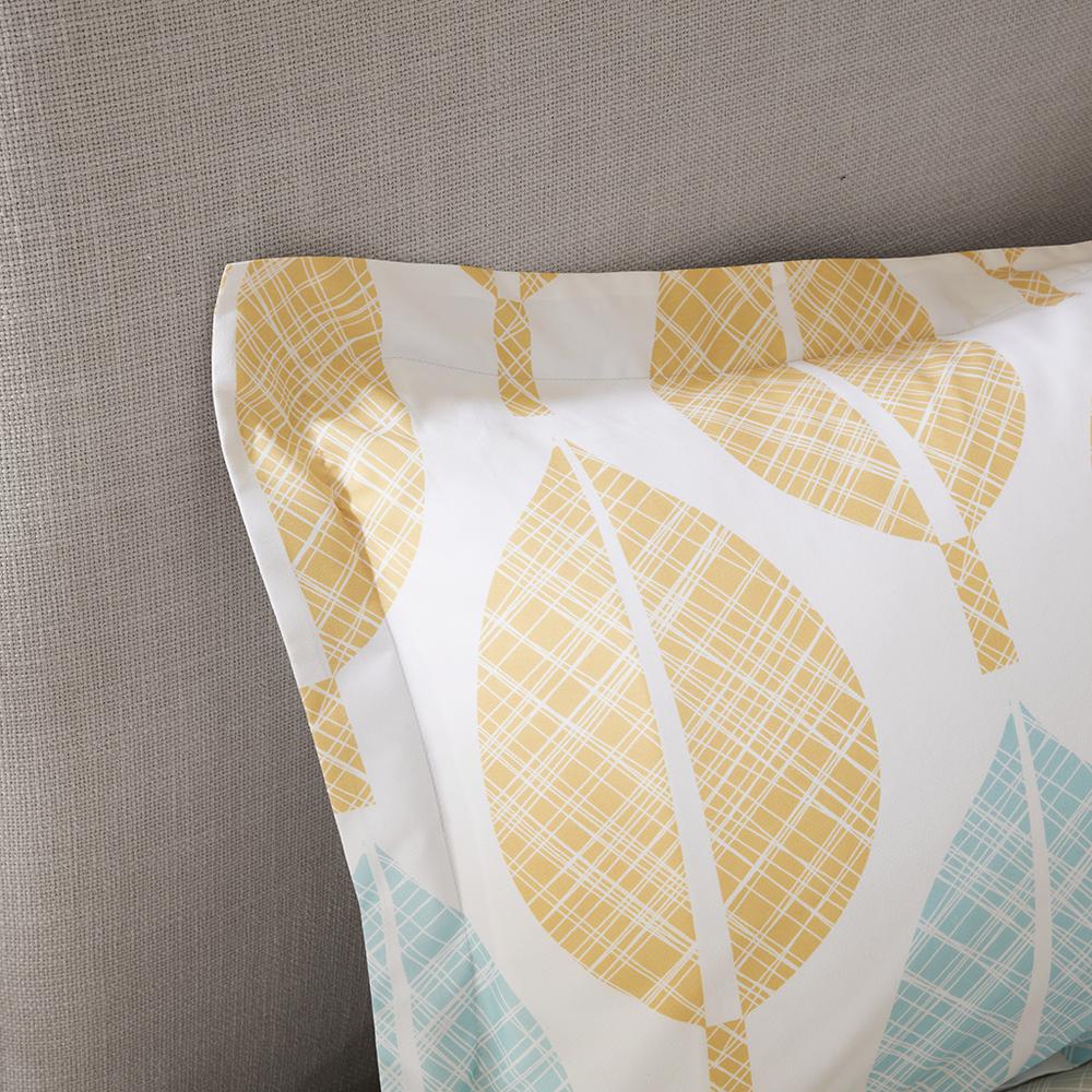 Central Park Leaf Print Complete Comforter Set, Belen Kox