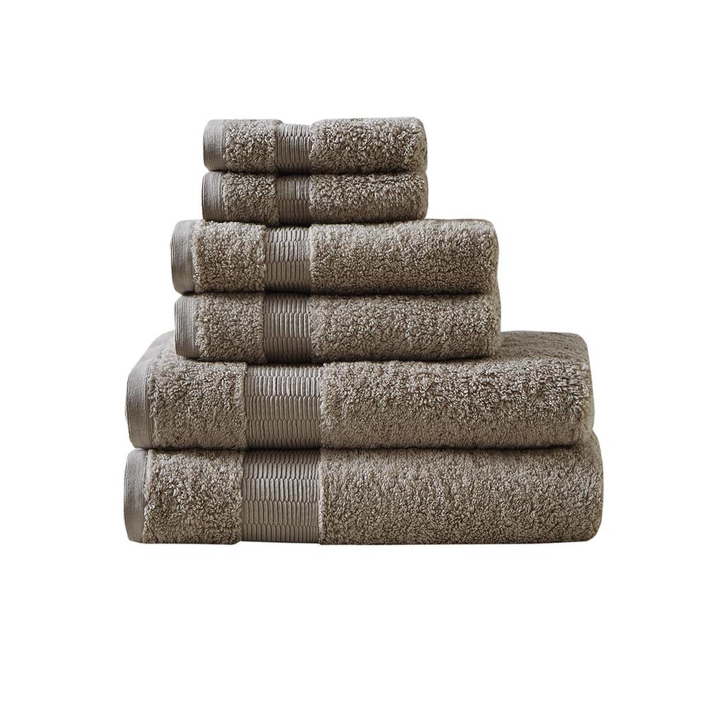 Taupe Luxury 6-Piece Towel Set, Belen Kox