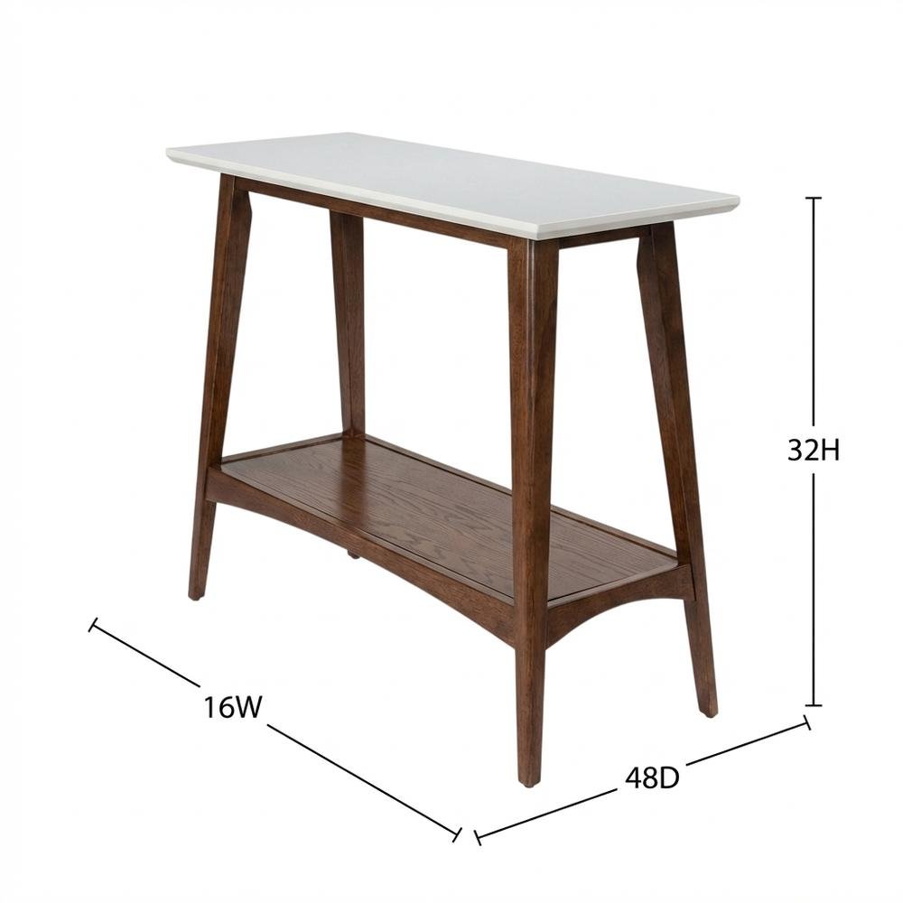 Wooden Console Table with Modern Design and Spacious Surface