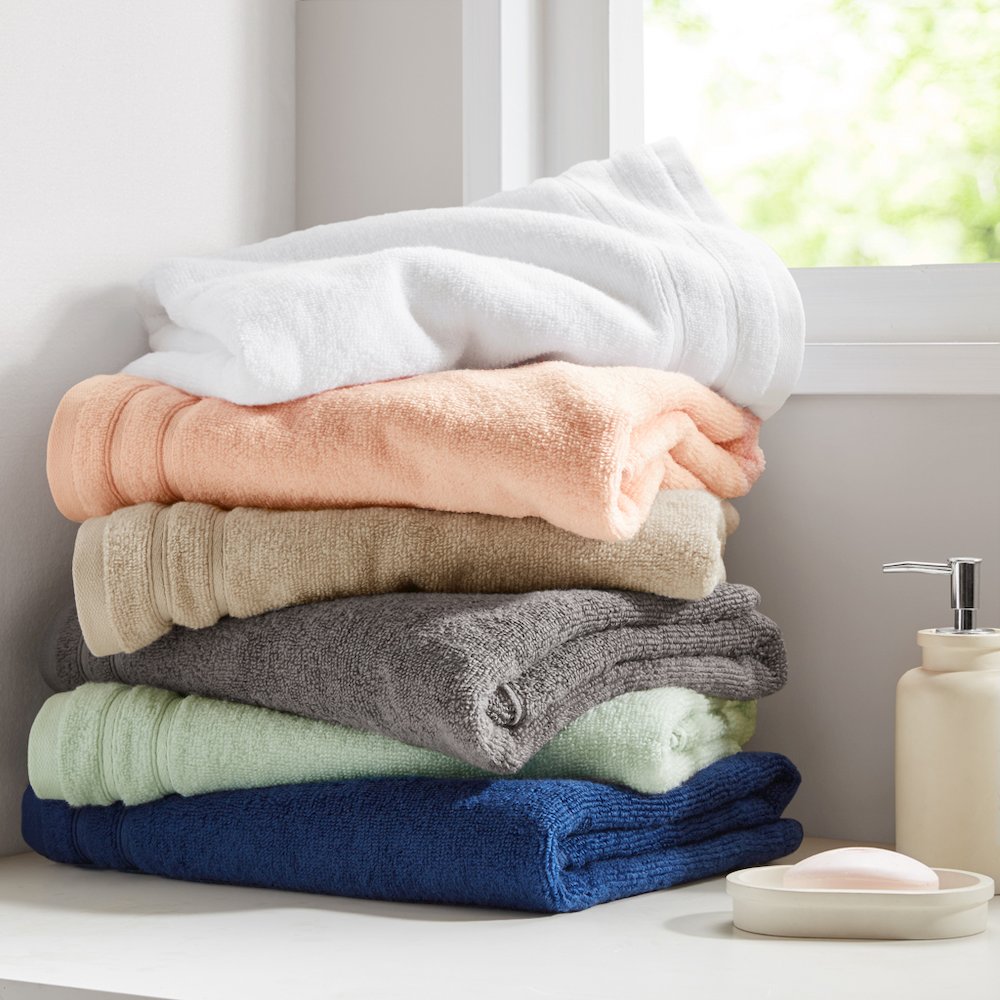 Quick Dry 100% Cotton 6pc Towel Set, Grey color