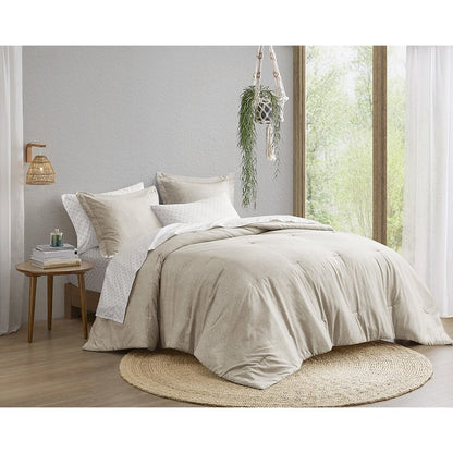 Camden Chambray Print Solid Comforter Set, Neutral color