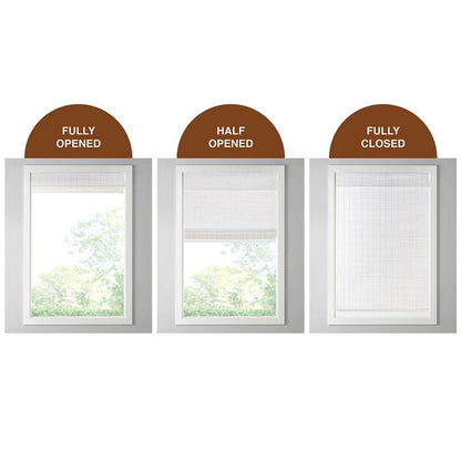 Bamboo Light Filtering Roman Shade 64"L