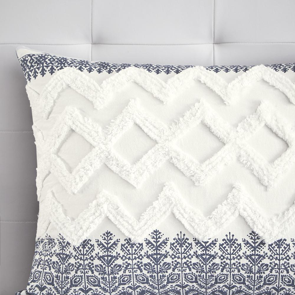 Navy Botanic Farmhouse Comforter Set, Belen Kox