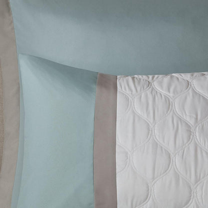 Shawnee 8 Piece Comforter Set, Seafoam color