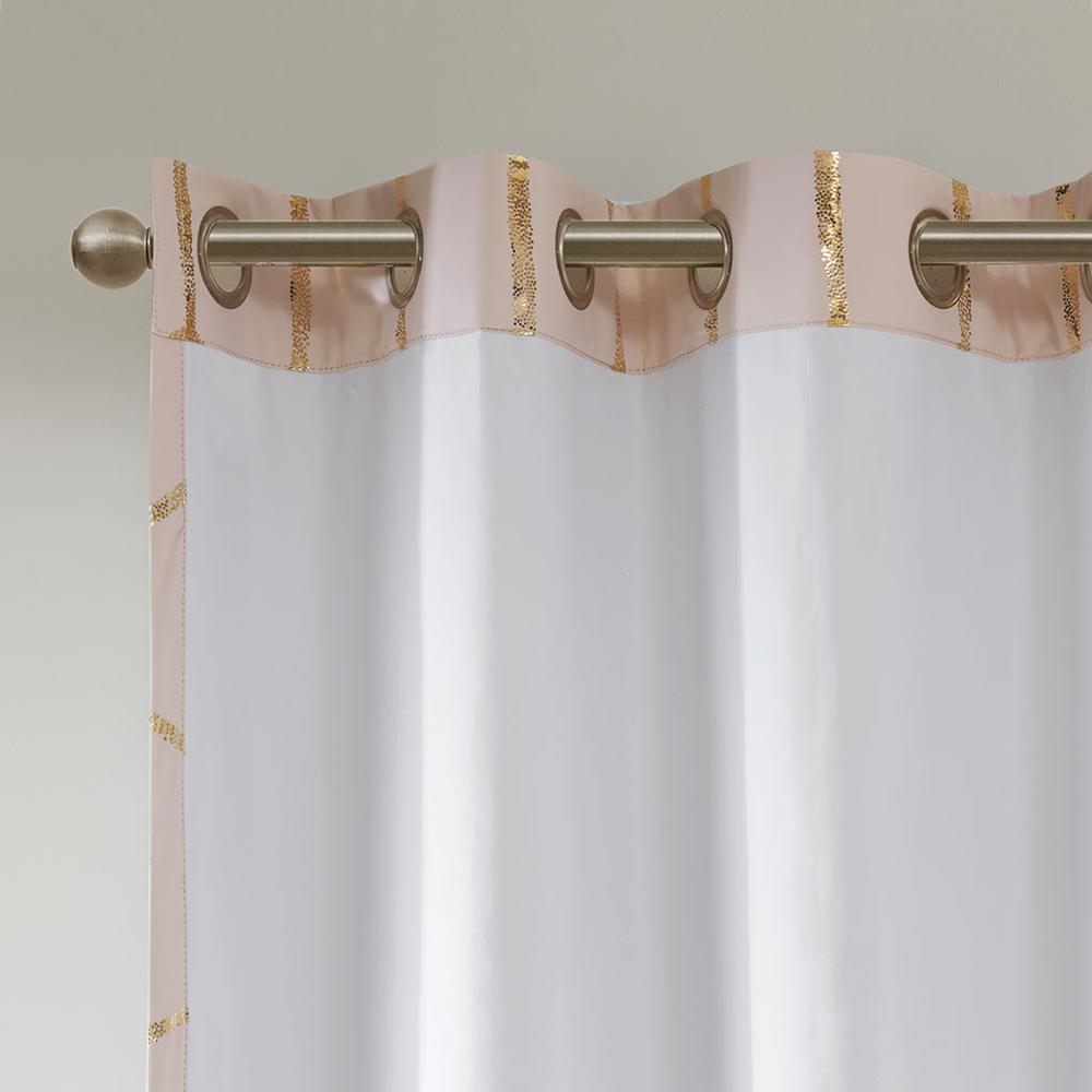 Enchanted Metallic Print Total Blackout Curtain Panel, Belen Kox