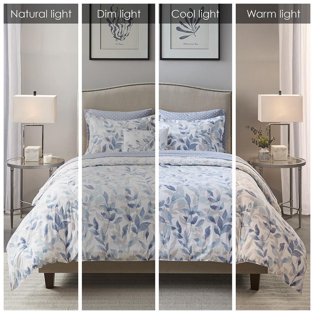 Reversible 8 Piece Comforter Set with Bed Sheets