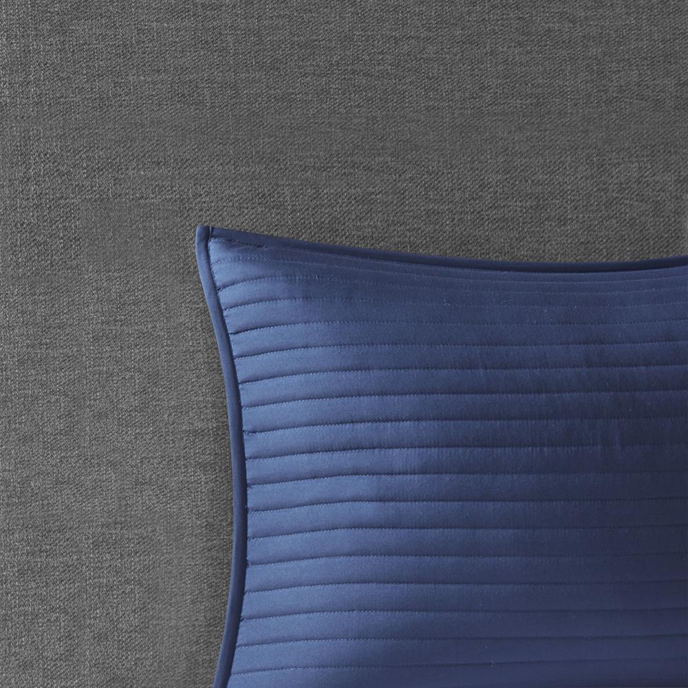Serene Watercolor Stripe Seersucker Comforter Set, Belen Kox
