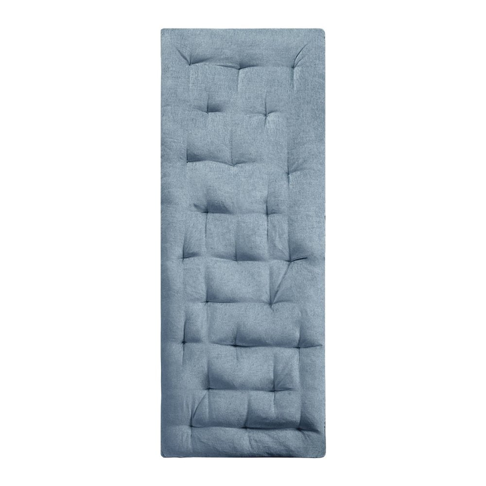 Aqua Bliss Chenille Lounge Floor Pillow Cushion, Belen Kox