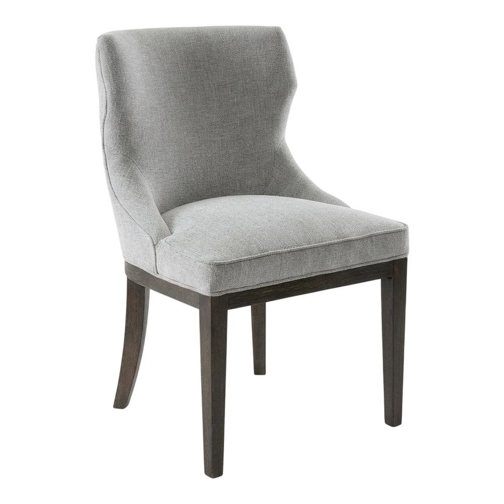 Mist Grey Dining Side Chairs with Contemporary Design and Comfort, Set of 2