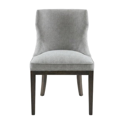 Mist Grey Dining Side Chairs with Contemporary Design and Comfort, Set of 2
