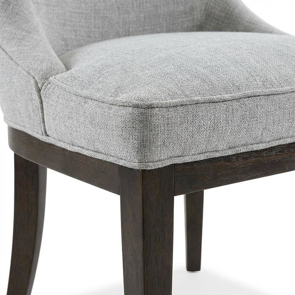 Mist Grey Dining Side Chairs with Contemporary Design and Comfort, Set of 2