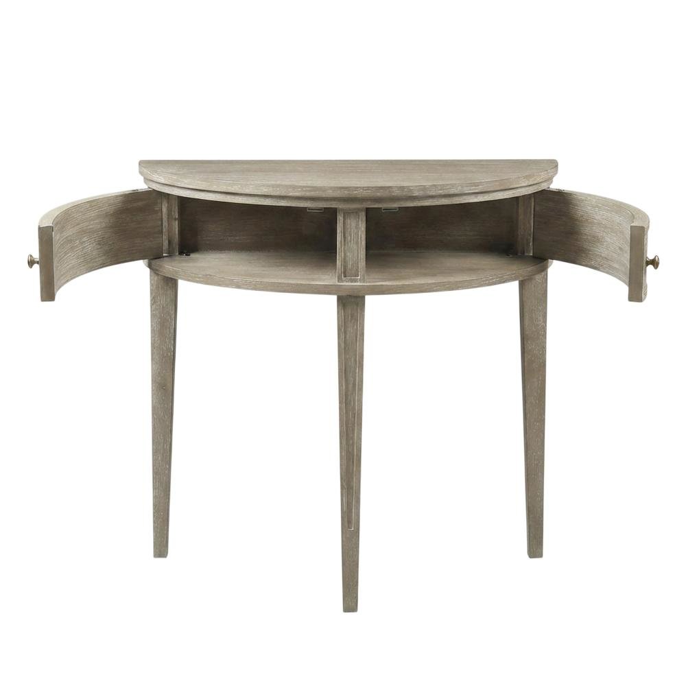 Wooden Storage Console Table with Flat Top and Open Shelf