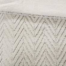 Luxe Plush Chevron Print Comforter Set, Belen Kox